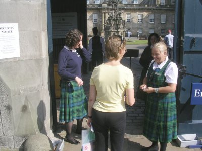 Hollyrood Visitor Entrance.